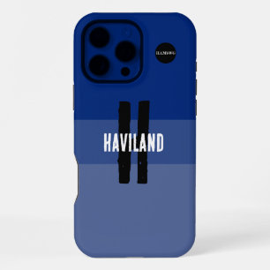 Blaue 3-Ton-Personalisierte-Handyhülle HAMbWG iPhone 16 Pro Max Hülle