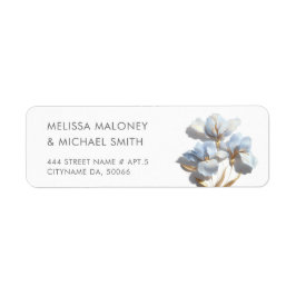 Blaue 3D-Blumen stilisierte Lilien Hochzeit