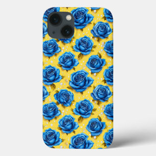 Blaue 3D-Rosen Case-Mate iPhone Hülle