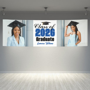Blaue Abschlussklasse 2026 Foto-Abschlussfeier Bre Banner