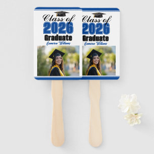 Blaue Abschlussklasse 2026 Foto Benutzerdefinierte Fächer