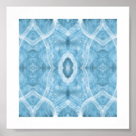 Blaue abstrakte Aquarell-Kunst Poster