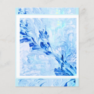 Blaue Abstrakte Blume
