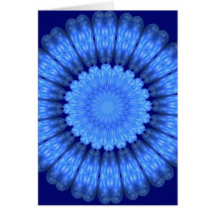 Blaue abstrakte Blume