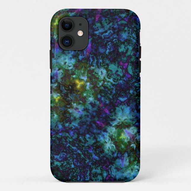 Blaue abstrakte Explosion von Farbe Case-Mate iPhone Hülle (Rückseite)