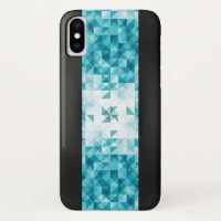 Blaue abstrakte geometrische Hintergrund-Schablone