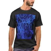 Blaue abstrakte Leuchtlinien