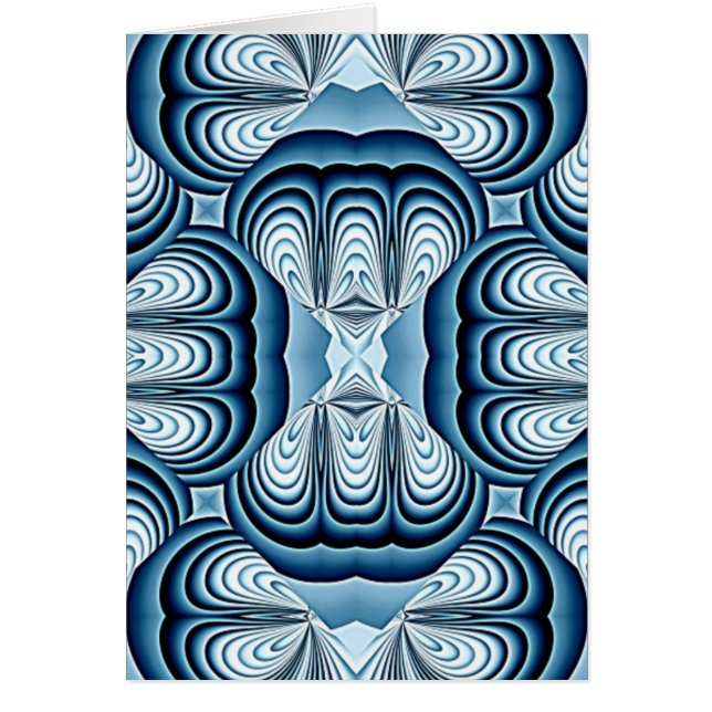 Blaue Abstrakte Spiegel (Vorne)