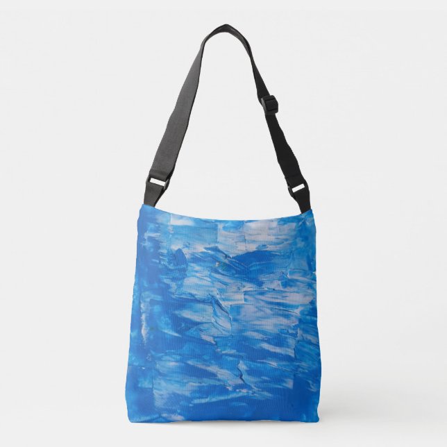 Blaue Abstrakte Tasche (Vorderseite)