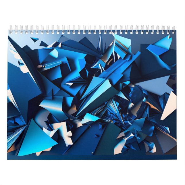 Blaue Abstraktion Kalender (Titelbild)