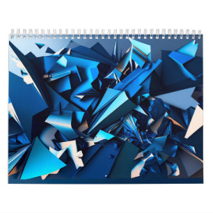 Blaue Abstraktion Kalender