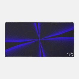 Blaue Accent Geometric Clover Leaf Maus Pad Mat Schreibtischunterlage
