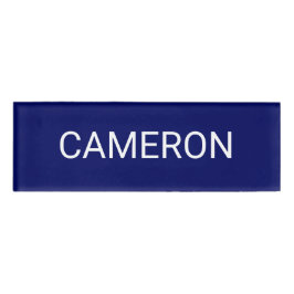 Blaue Acrylbezeichnung Markierung Berufliches Abze Namenschild