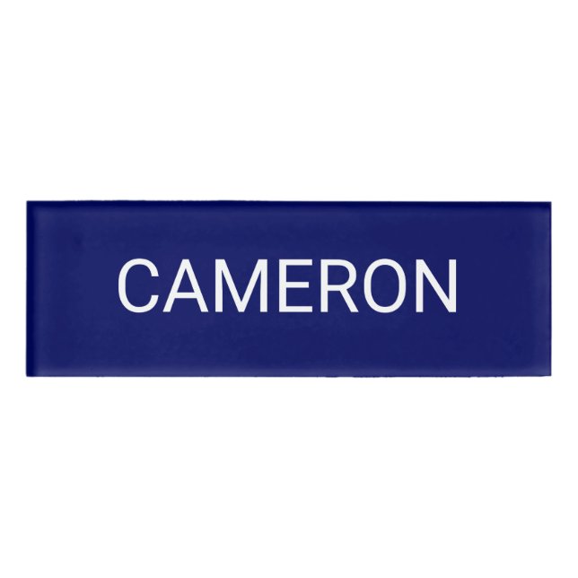 Blaue Acrylbezeichnung Markierung Berufliches Abze Namenschild (Vorderseite)