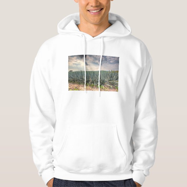 Blaue Agave Hoodie (Vorderseite)