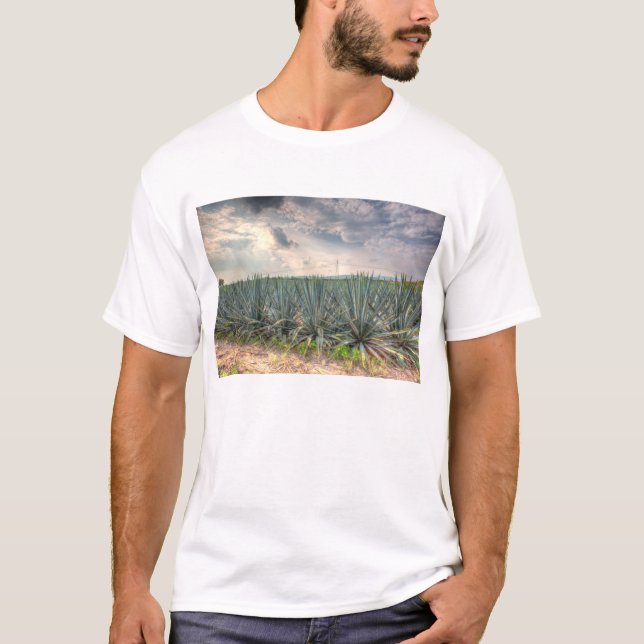 Blaue Agave T-Shirt (Vorderseite)