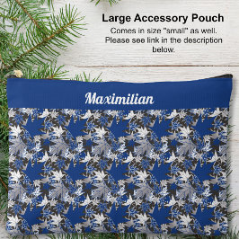 Blaue Ahorn-Blätter - Großer Zubehörbeutel Zubehörtasche