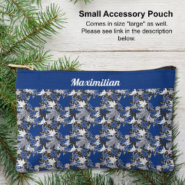 Blaue Ahorn-Blätter - KLEINER Zubehörbeutel Zubehörtasche