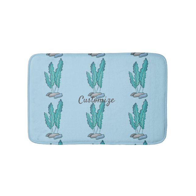 Blaue Algen Thunder_Cove Badematte (Vorderseite)