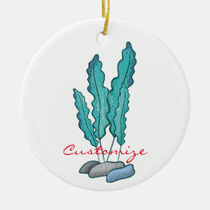 Blaue Algen Thunder_Cove Keramik Ornament