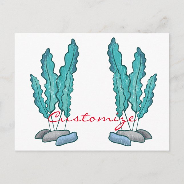 Blaue Algen Thunder_Cove Postkarte (Vorderseite)