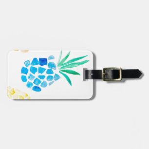 Blaue Ananas Gepäckanhänger