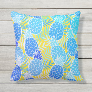 Blaue Ananas Kissen