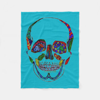 Blaue anatomische fleecedecke