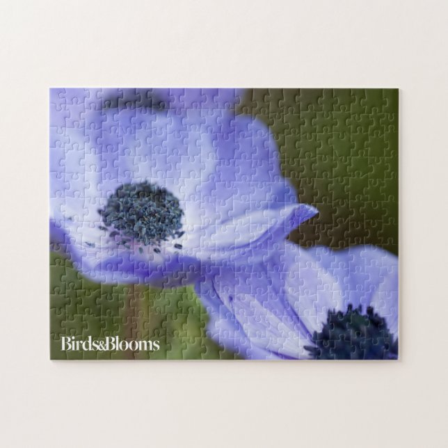 Blaue Anemone Puzzle (Horizontal)