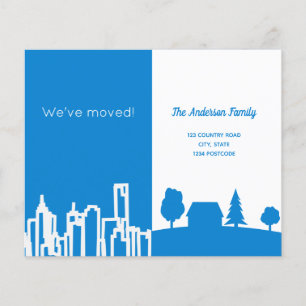 Blaue Ankündigung der Haushaltsstadt