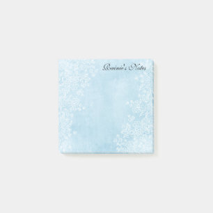 Blaue Anmerkungen des Post-It3x3 Post-it Klebezettel