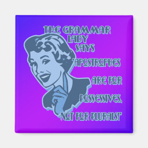 Blaue Apostrophen Magnete