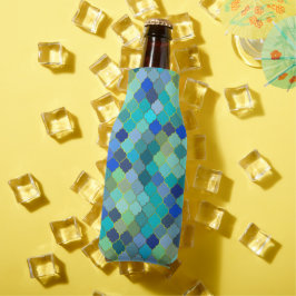 Blaue Aqua-Marokkanische Mosaik Flaschenkühler