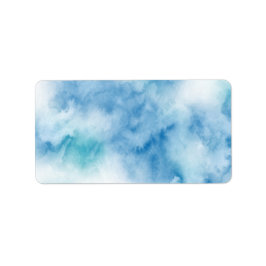 Blaue Aquamarine Farbe Abstrakt Adressaufkleber