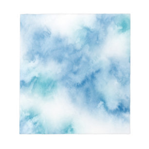 Blaue Aquamarine Farbe Abstrakt Notizblock