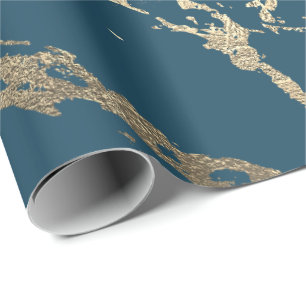 Blaue aquamarine geschenkpapier