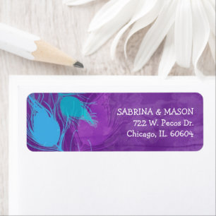 Blaue, aquamarine, lila
