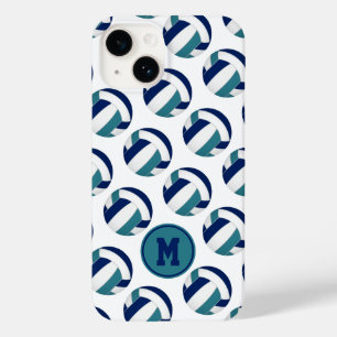 Blaue aquamarine Volleyballs für Mädchen Case-Mate iPhone 14 Hülle