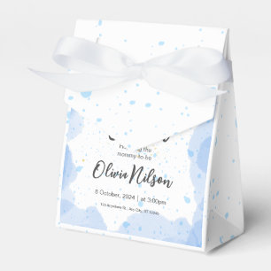 Blaue Aquarell-Baby-Party, Oh-Junge-Baby-Party Geschenkschachtel