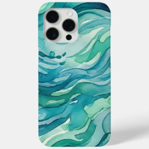 Blaue Aquarell-Ozeanwellen Case-Mate iPhone Hülle