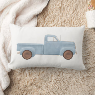 Blaue Aquarell-Vintage-Lastwagen Lendenkissen