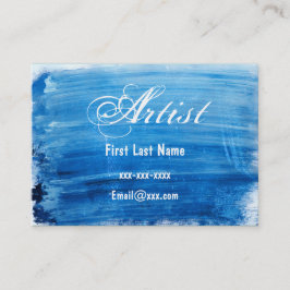 Blaue Aquarell-Visitenkarten Visitenkarte