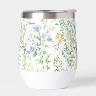 Blaue Aquarell-Wildblume
