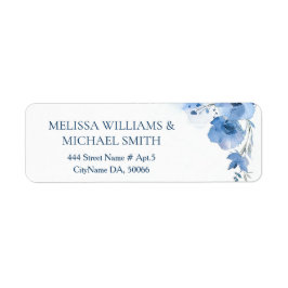 Blaue Aquarellblume | Hochzeit