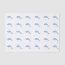 Blaue Aquarelldelphine