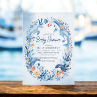 Blaue Aquarelldusche unter dem Meer