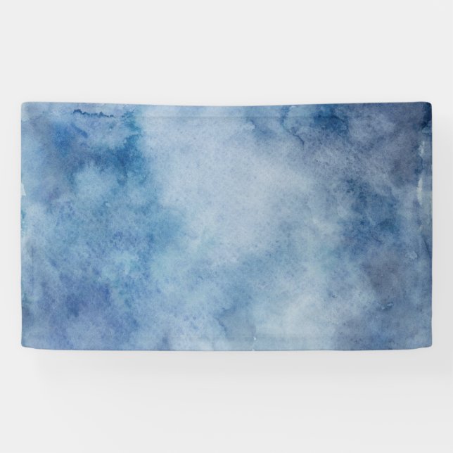 Blaue Aquarelltextur Banner (Horizontal)