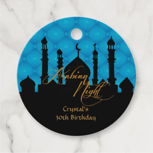 Blaue arabische Nacht Geschenkanhänger