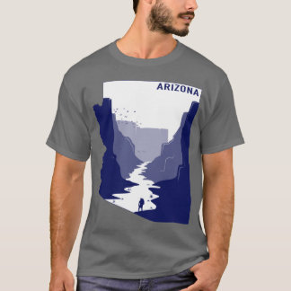 Blaue Arizona Oversized T-Shirt