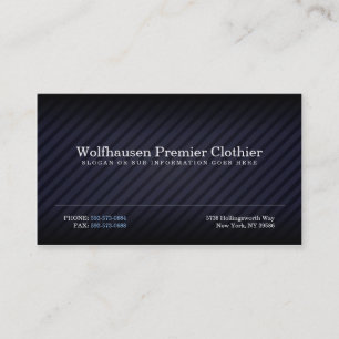 Blaue Armani Anzugs-Geschäfts-Karten Visitenkarte